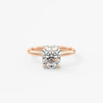 Elongated Cushion Solitaire Lab Grown Diamond Engagement Ring