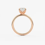 Elongated Cushion Solitaire Lab Grown Diamond Engagement Ring