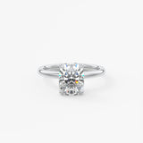 Elongated Cushion Solitaire Lab Grown Diamond Engagement Ring