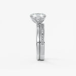 Elongated Cushion Solitaire Lab Grown Diamond Engagement Ring
