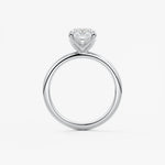 Elongated Cushion Solitaire Lab Grown Diamond Engagement Ring