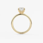 Elongated Cushion Solitaire Lab Grown Diamond Engagement Ring