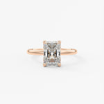 Radiant Solitaire Lab Grown Diamond Engagement Ring
