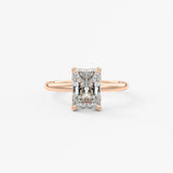 Radiant Solitaire Lab Grown Diamond Engagement Ring