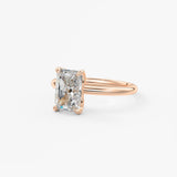Radiant Solitaire Lab Grown Diamond Engagement Ring