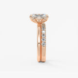 Radiant Solitaire Lab Grown Diamond Engagement Ring