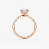 Radiant Solitaire Lab Grown Diamond Engagement Ring