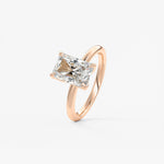 Radiant Solitaire Lab Grown Diamond Engagement Ring
