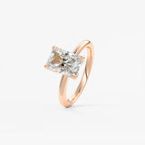 Radiant Solitaire Lab Grown Diamond Engagement Ring