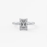 Radiant Solitaire Lab Grown Diamond Engagement Ring