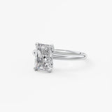 Radiant Solitaire Lab Grown Diamond Engagement Ring