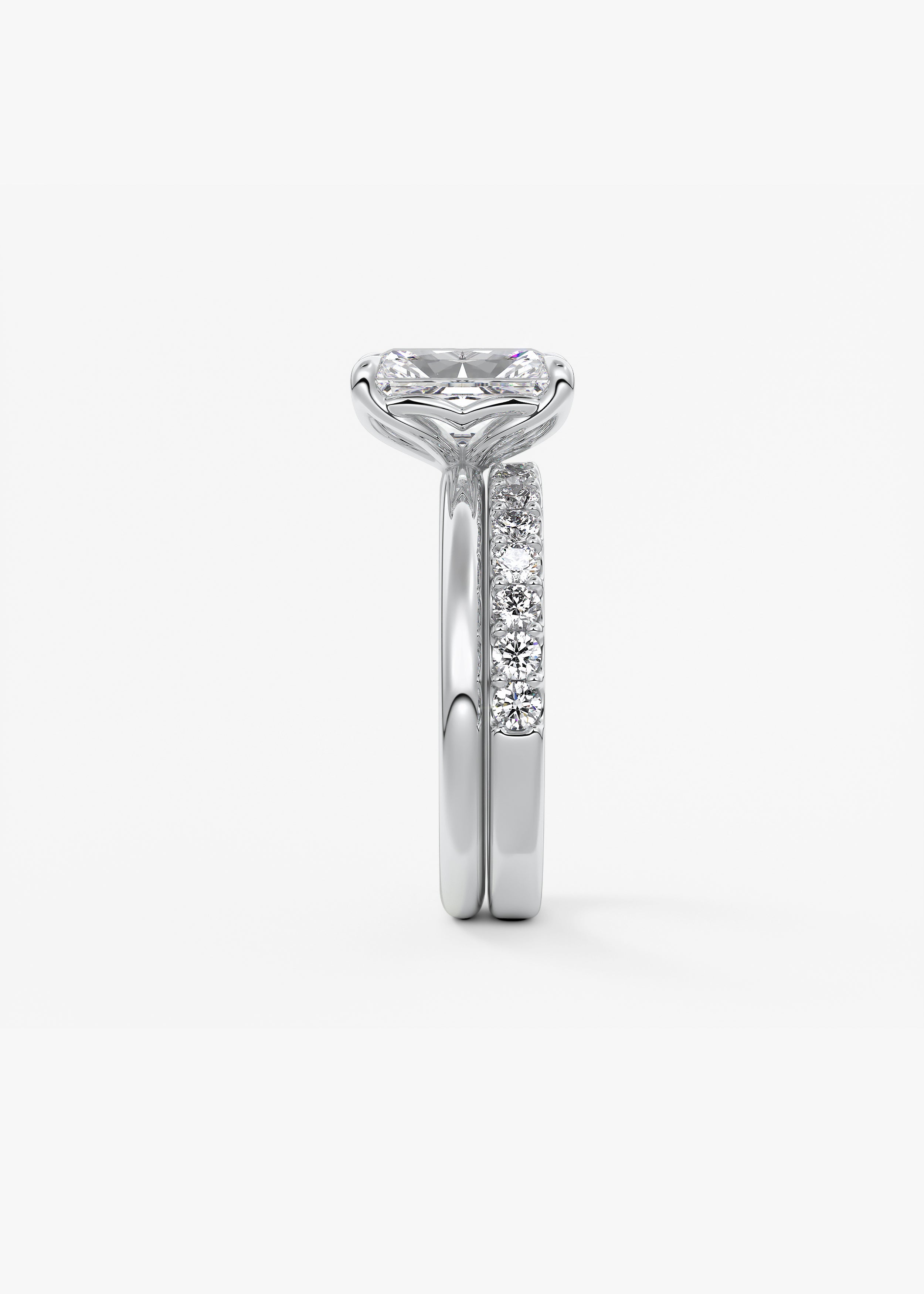 Radiant Solitaire Lab Grown Diamond Engagement Ring