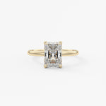 Radiant Solitaire Lab Grown Diamond Engagement Ring