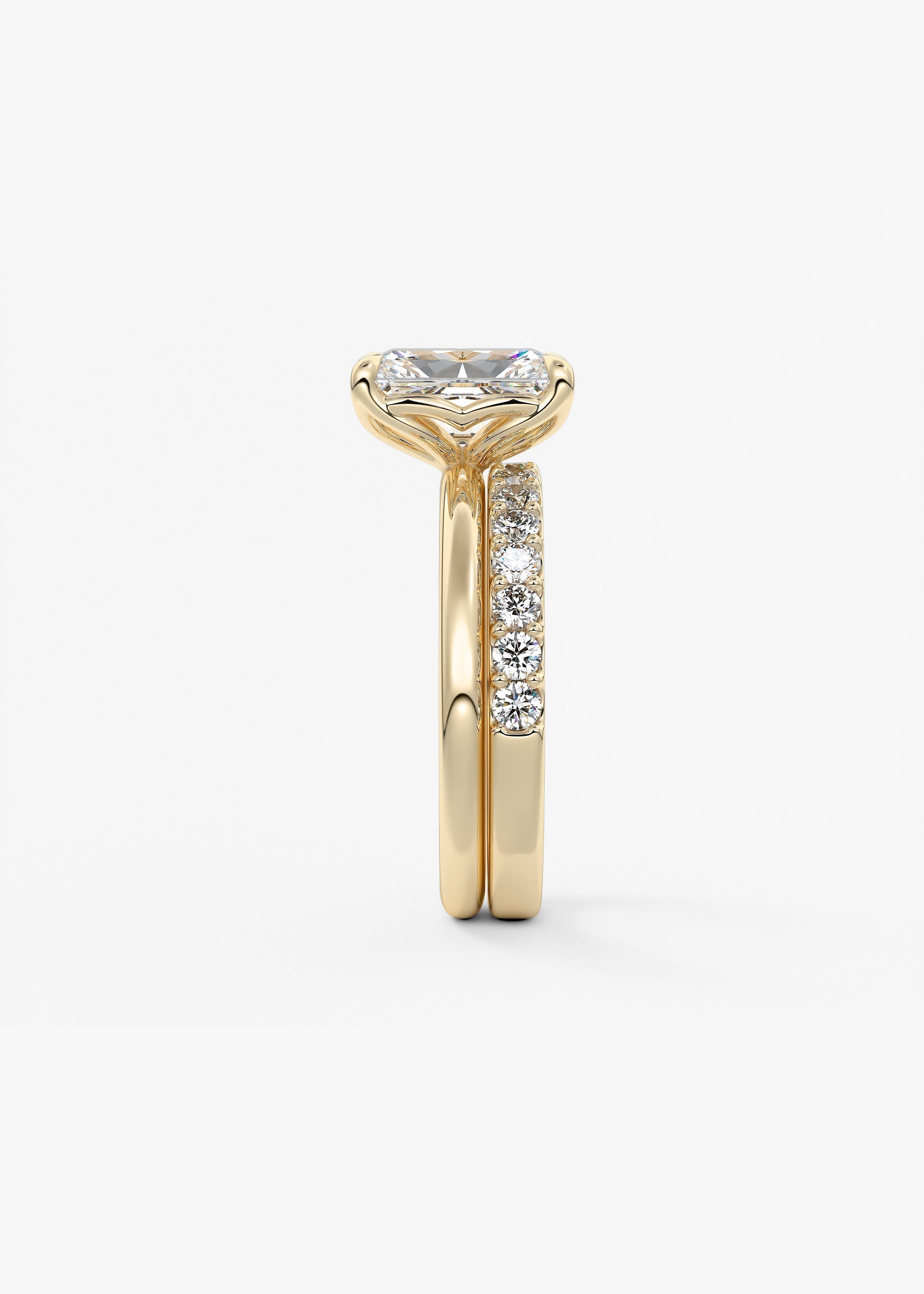 Radiant Solitaire Lab Grown Diamond Engagement Ring