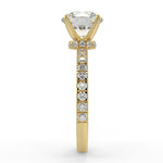 Stunning 2.0 CT Round Moissanite Engagement Ring with Pave Design 4