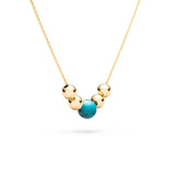 0.06 CT Round Topaz Lab Made Diamond- December Birthstone Necklace 5
