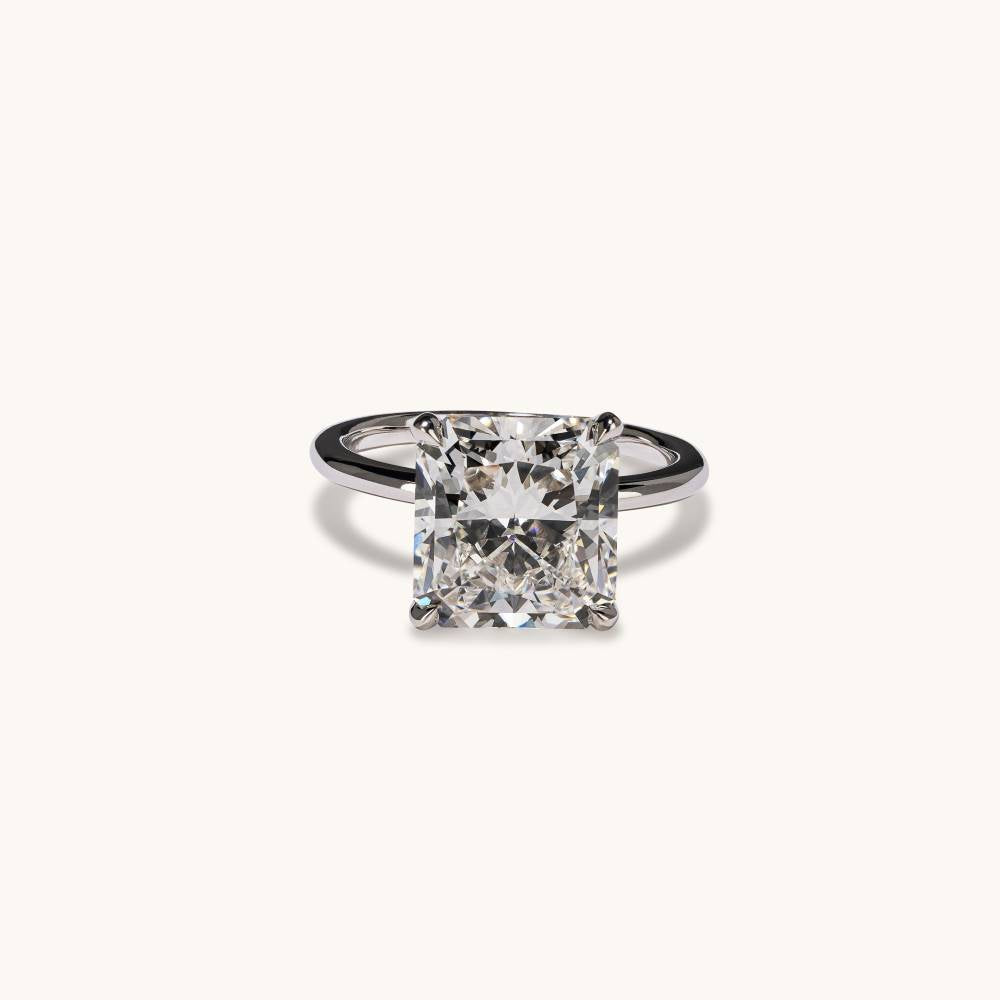 Stunning 5.21 CT Radiant Moissanite Engagement Ring with Solitaire Design 1