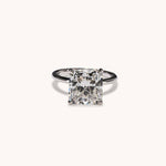 Stunning 5.21 CT Radiant Moissanite Engagement Ring with Solitaire Design 1