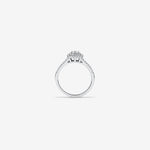 Stunning 0.3  TCW Round Moissanite Engagement Ring With Cluster Design 2