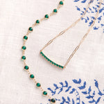 2 CT Round Emerald Lab Made Diamond-May Birthstone Necklace 3