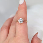 Stunning 2.0 CT Round Moissanite Engagement Ring with Solitaire Design 8
