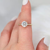Stunning 2.0 CT Round Moissanite Engagement Ring with Solitaire Design 8