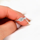 Stunning 1 CT Cushion Moissanite Engagement Ring With Solitaire Design 10