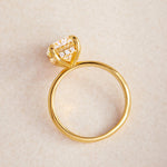 Stunning 3.0 CT Oval Moissanite Engagement Ring Hidden Halo Design 5