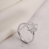 Stunning 1.0 - 2.0 CT Marquise Moissanite Engagement Ring with Cluster Design 9