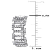 Round Cut Cubic Zirconia in 925 Sterling Silver Earrings 5