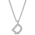 Round Cut Cubic Zirconia in 925 Sterling Silver Necklace 4