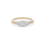 Stunning 0.22 TCW Round Cluster Moissanite Stones Wedding Bands 1