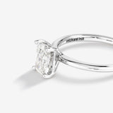 Stunning 1.25 CT Radiant Moissanite Engagement Ring in Solitaire Design 3