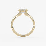 Marquise Twisted Pave Lab Grown Diamond Engagement Ring