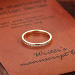 0.2 TCW Round Cut Moissanite Bridal Wedding Band With Pave Accents 5