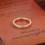 0.2 TCW Round Cut Moissanite Bridal Wedding Band With Pave Accents 5