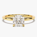 Stunning 1.50 CT Cushion Moissanite Engagement Ring with Solitaire Design 1
