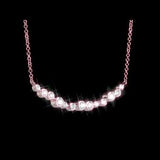 Round Cut Cubic Zirconia in 925 Sterling Silver Necklace 4