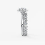 Round Bezel Lab Grown Diamond Engagement Ring