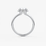 Round Bezel Lab Grown Diamond Engagement Ring