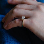 Stunning 1.0 CT Emerald Moissanite Engagement Ring with Solitaire Design 10