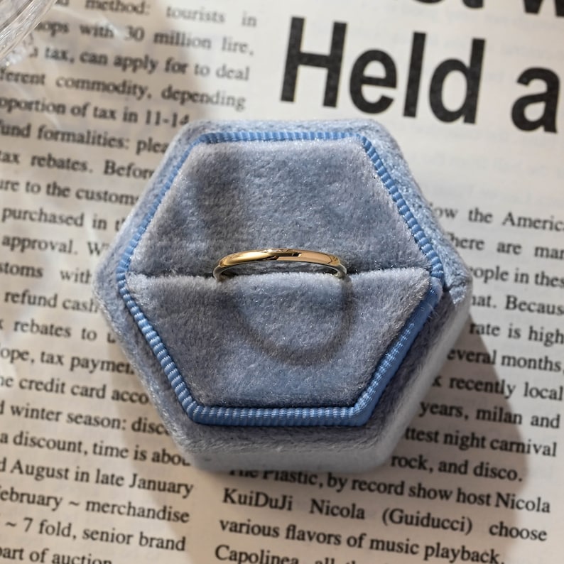 Simple Classic Moissanite Wedding Band 6
