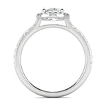 Stunning 0.5 CT Oval Moissanite Stones Engagement Ring In Halo & Pave Design 3