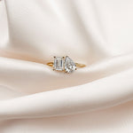 Stunning 3.0 TCW Pear & Emerald Moissanite Stones Engagement Ring 7