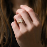 Stunning 1.0- 2.0 CT Radiant Moissanite Engagement Ring with Hidden Halo Design 6