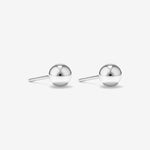 Round Cut Cubic Zirconia in 925 Sterling Silver Earrings 1