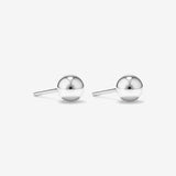 Round Cut Cubic Zirconia in 925 Sterling Silver Earrings 1