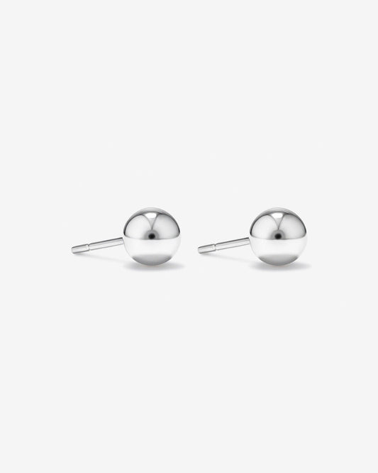 Round Cut Cubic Zirconia in 925 Sterling Silver Earrings 1
