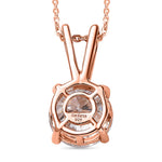 Round Cut Cubic Zirconia in 925 Sterling Silver Necklace 5