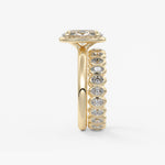 Oval Bezel Lab Grown Diamond Engagement Ring